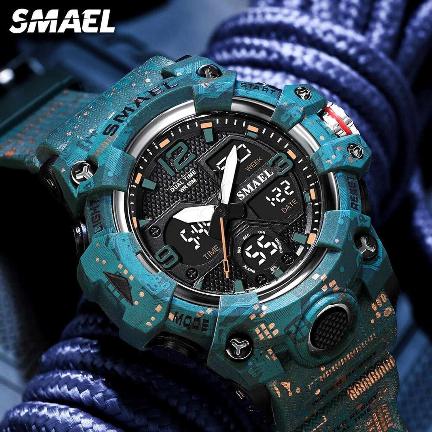 Reloj Digital Smael 8008 deportivo Hombre-1
