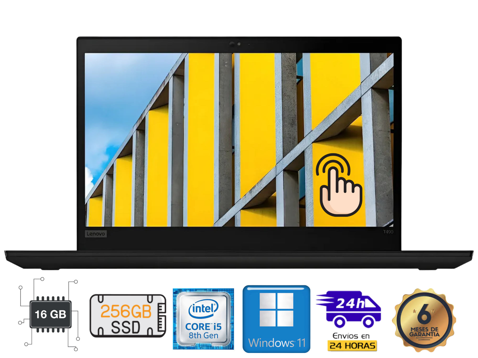 Thinkpad T490 TOUCH i5 16GB RAM 256GB SSD Windows 11Pro - REACONDICIONADO GRADO A-0