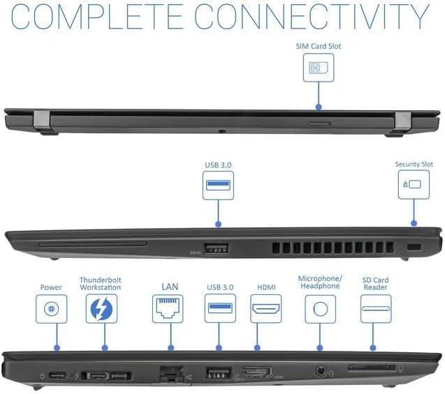 LENOVO ThinkPad T480s FHD Quad-Core i5-8350U 1.7 GHz 16GB RAM 512 GB SSD-1