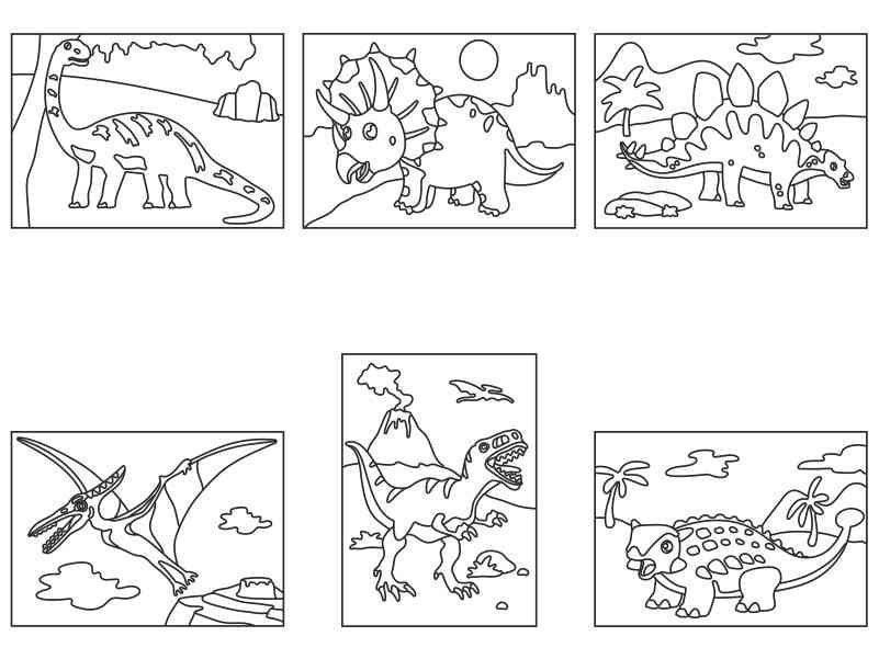 Sandart | Kit Arte con Arena Dinosaurios y Dragones 6 Diseños | Manualidades-3