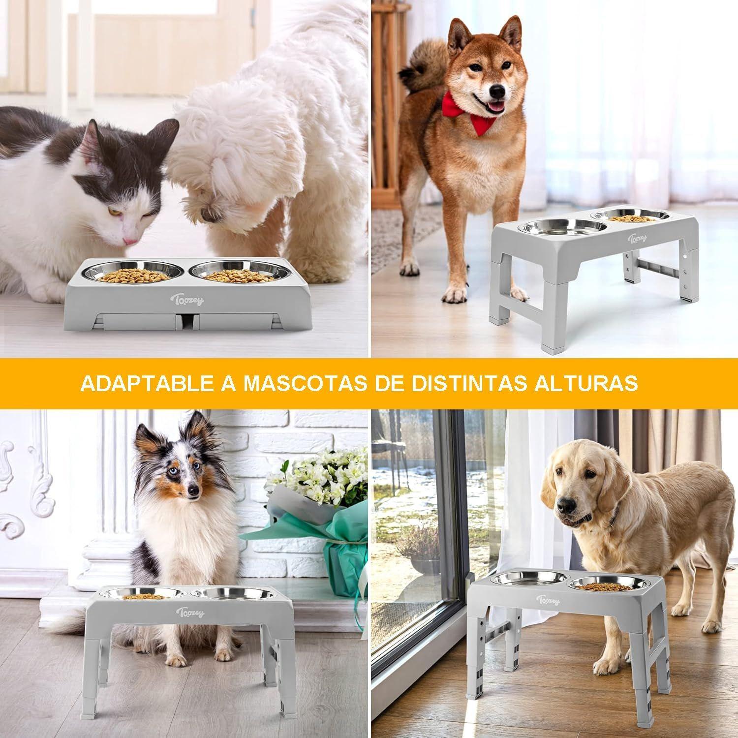 Comedero mascota elevado 4 alturas 1 2lts-2