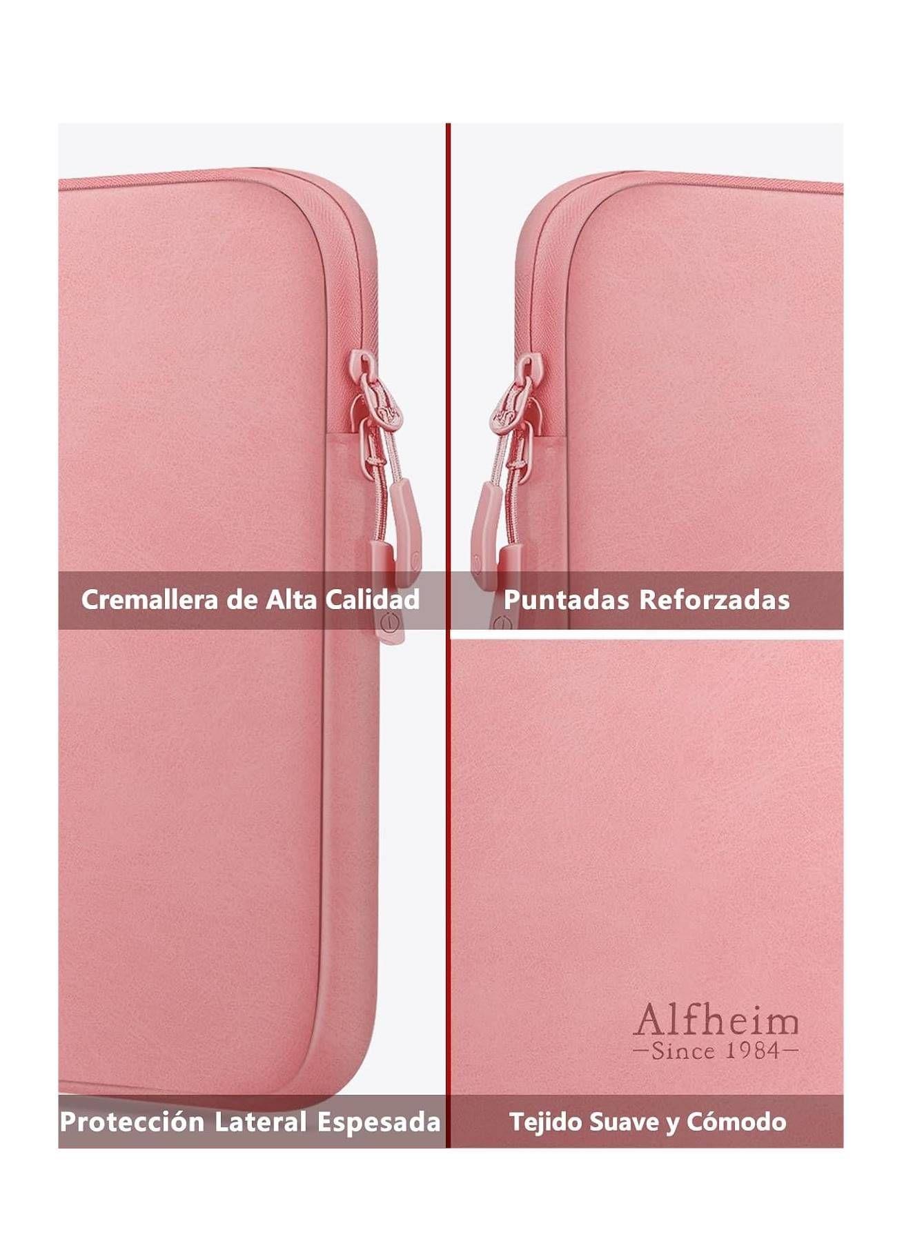 Funda de tela tipo EVA para Notebook 14 rosado-4