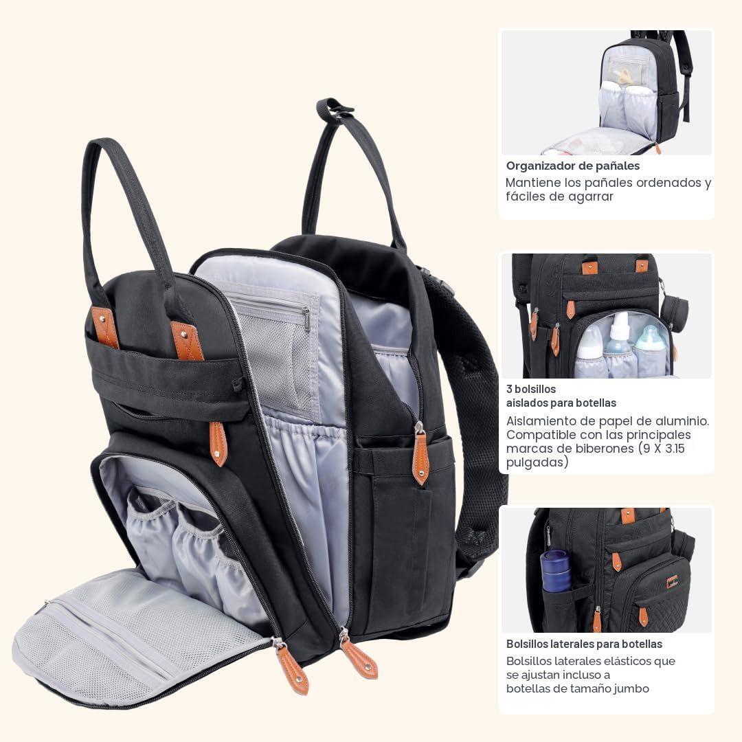 Bolso mochila maternal Colores-3