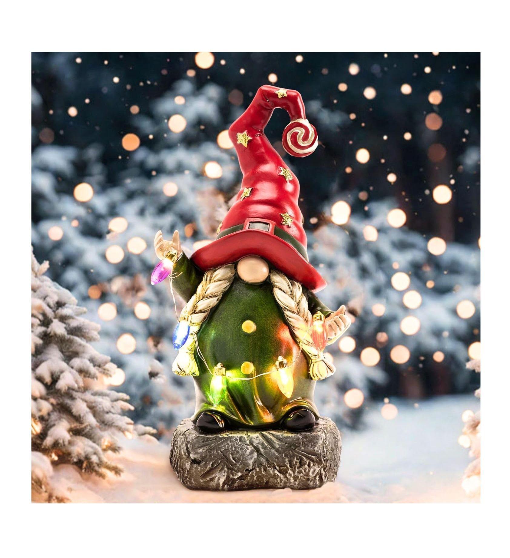 Decoracion interior y exterior DUENDE con luces LED a pilas-1
