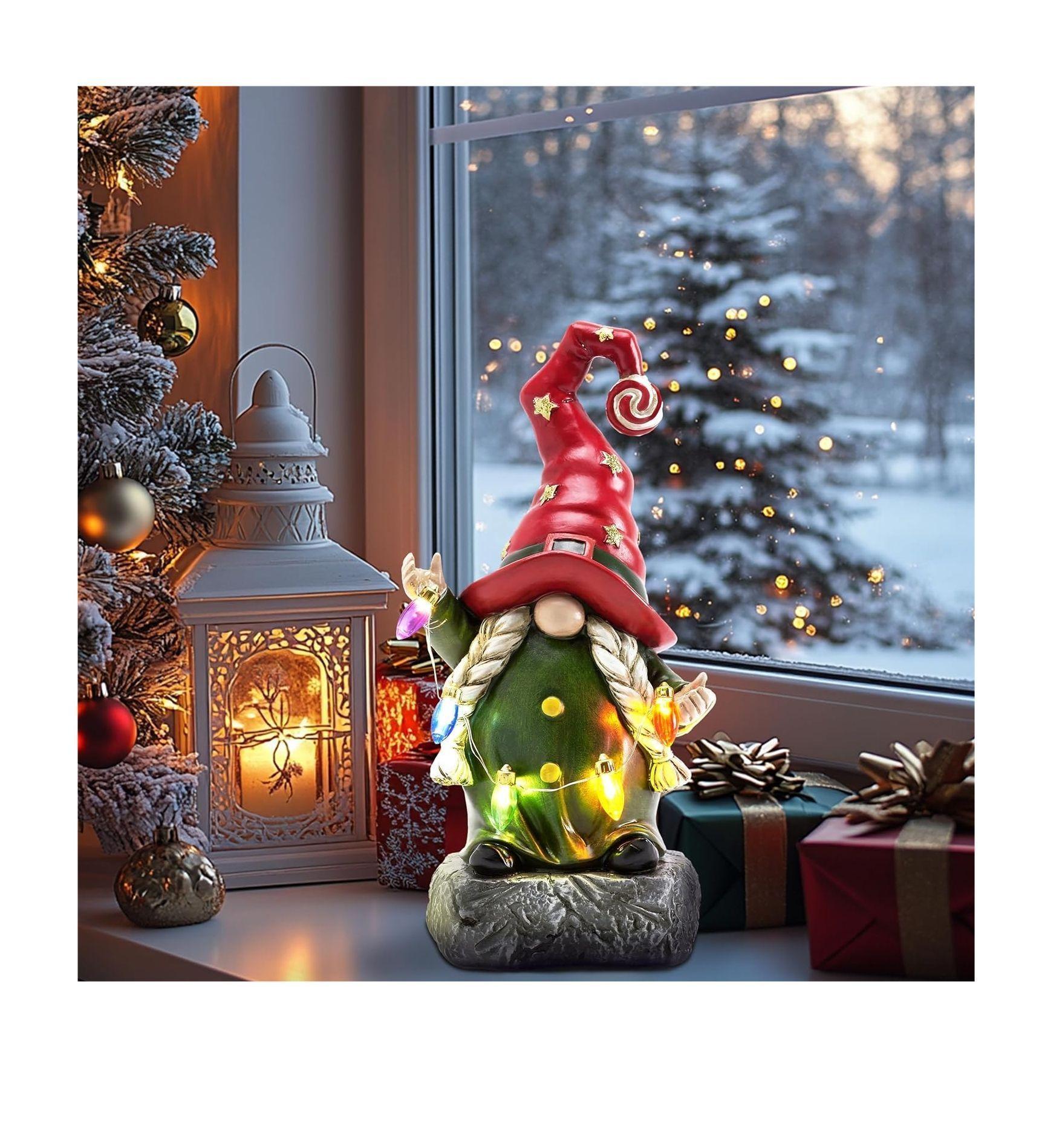 Decoracion interior y exterior DUENDE con luces LED a pilas-3