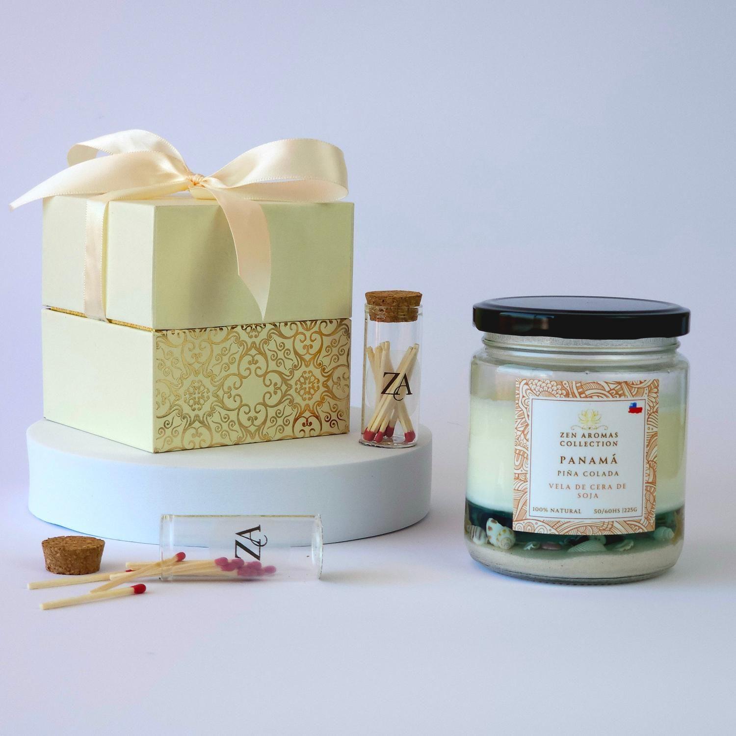 Zen Aromas Vela Aromática Panamá Piña Coco 225 g-2