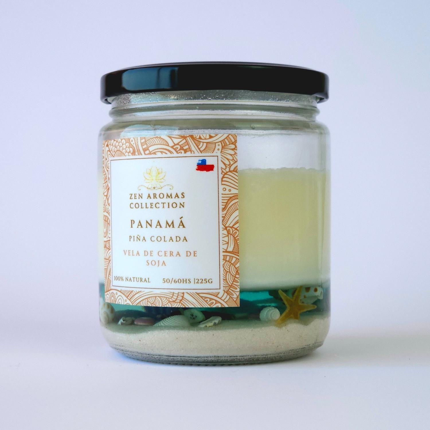 Zen Aromas Vela Aromática Panamá Piña Coco 225 g-4