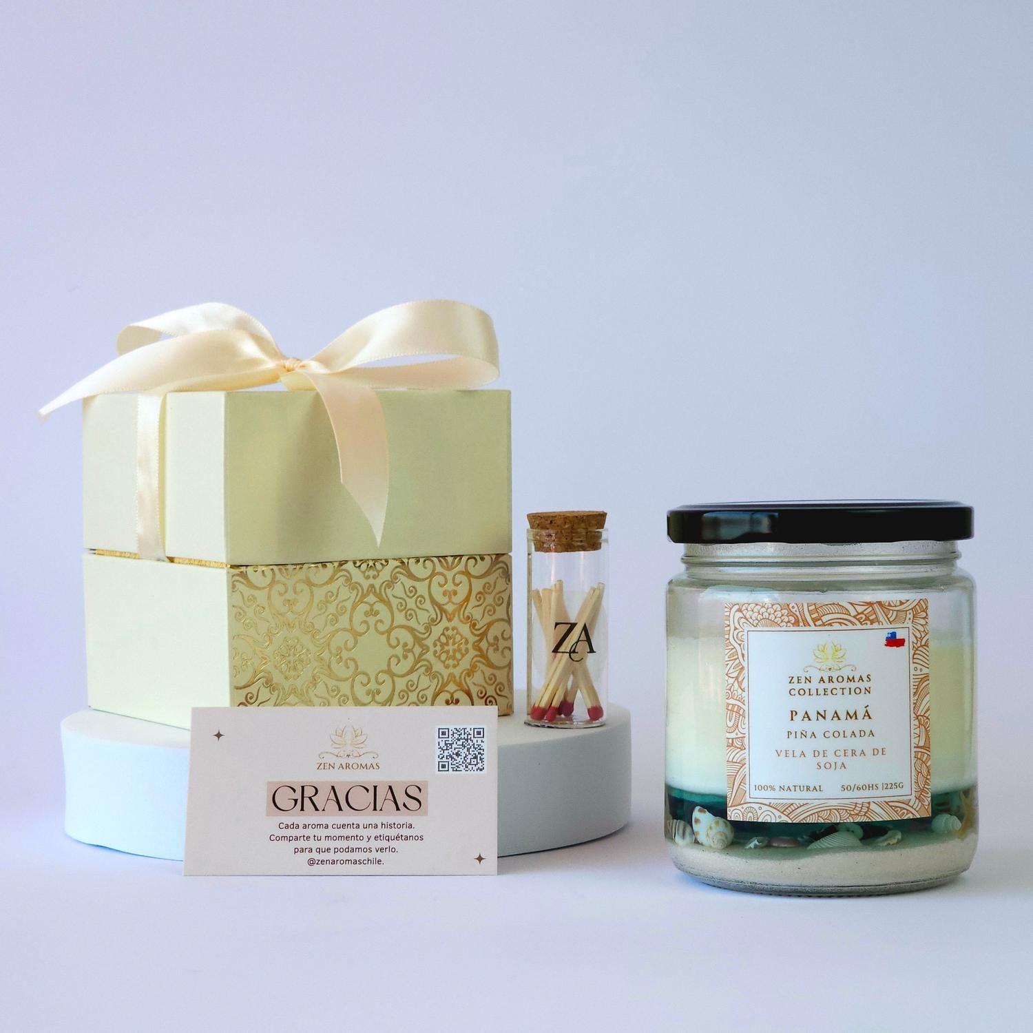 Zen Aromas Vela Aromática Panamá Piña Coco 225 g-6