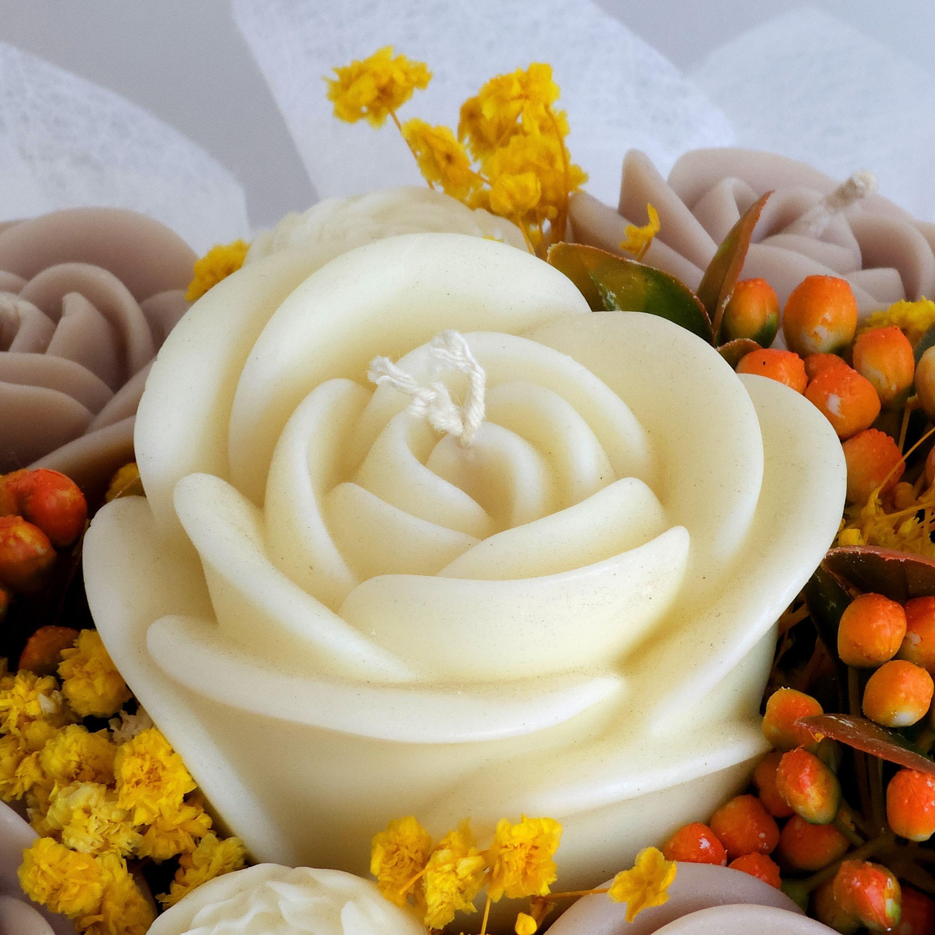 Bouquet de Rosas de Cera Zen Aromas Susurros de Vainilla 12 Rosas-3