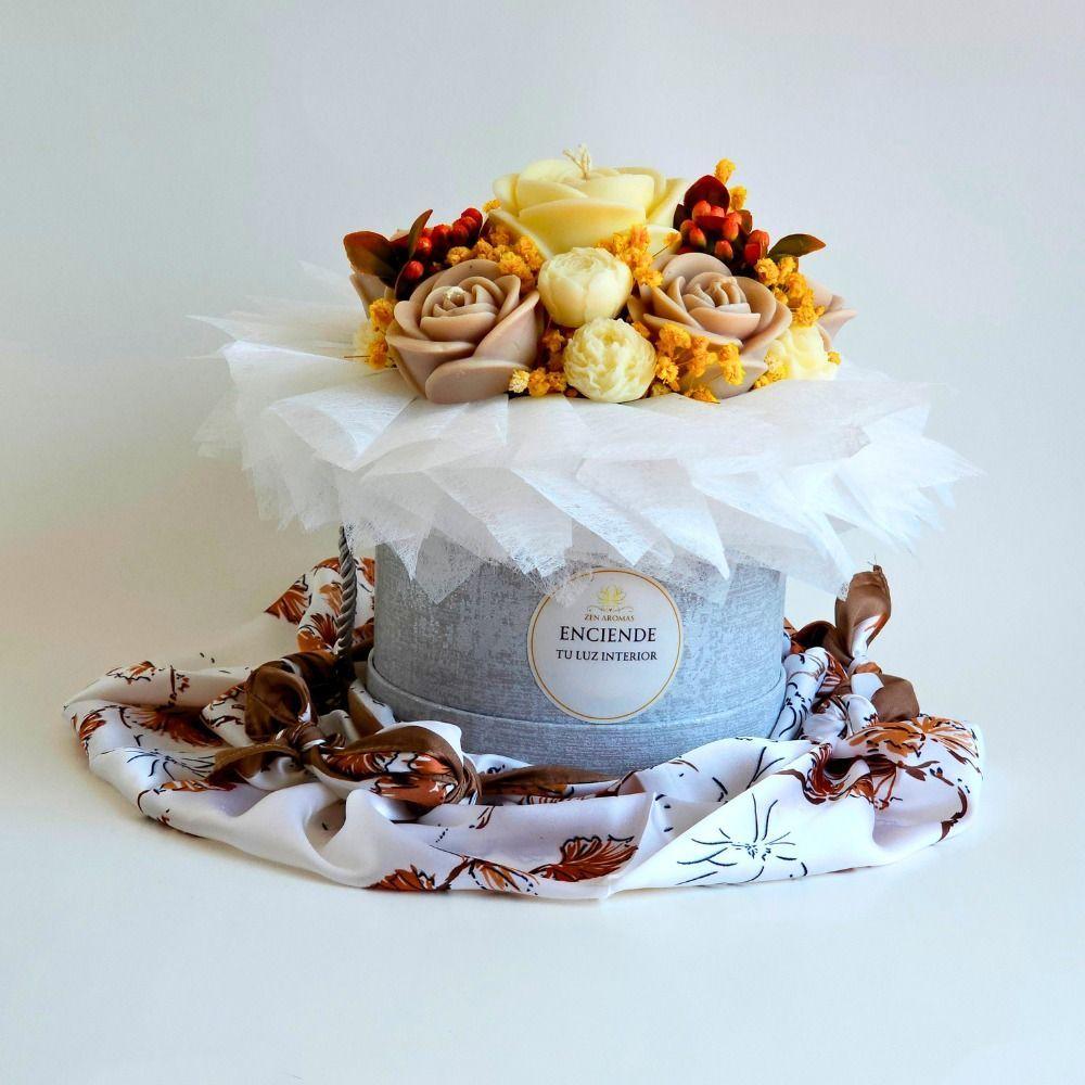Bouquet de Rosas de Cera Zen Aromas Susurros de Vainilla 12 Rosas-4
