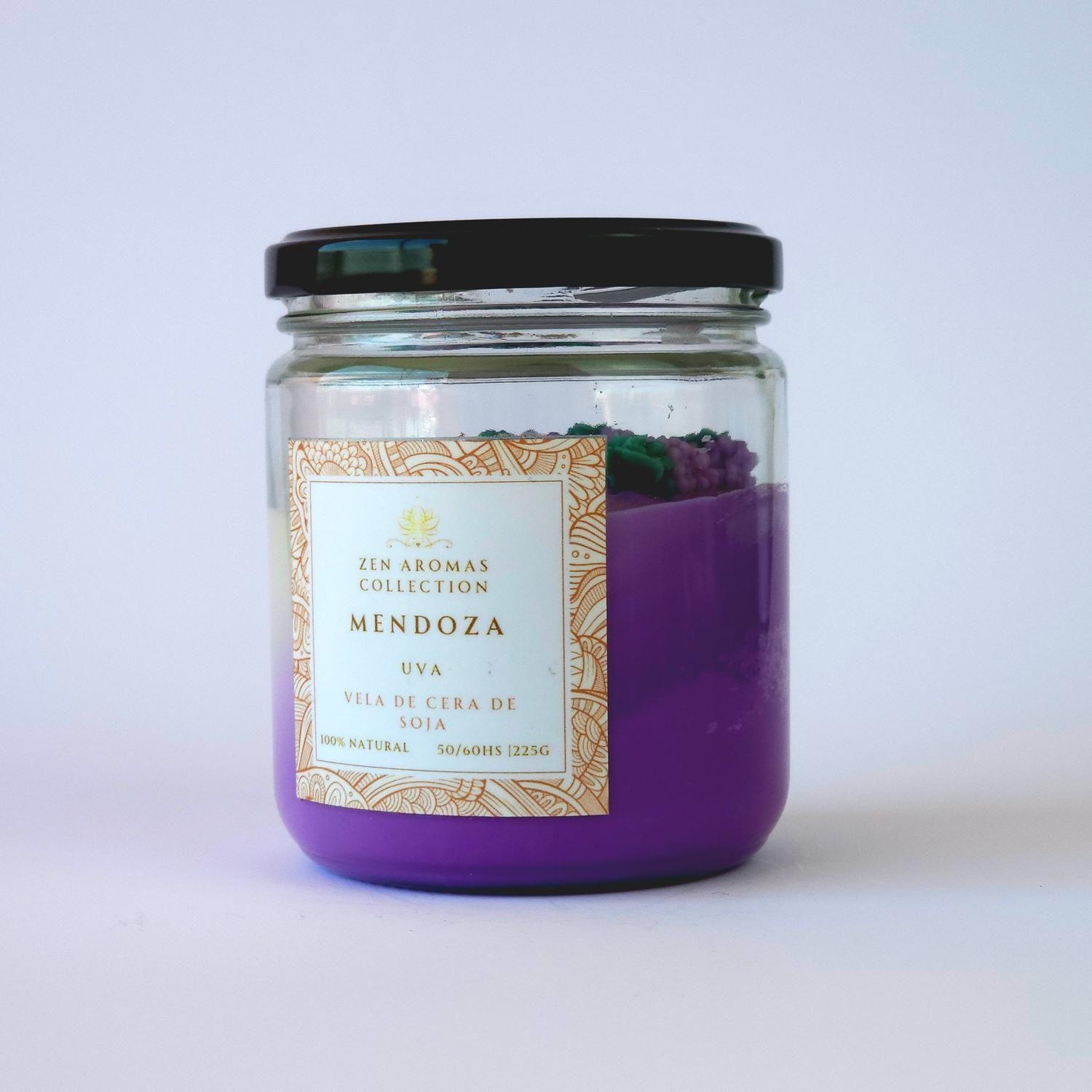 Zen Aromas Vela Aromática Mendoza Uva 225 g-4