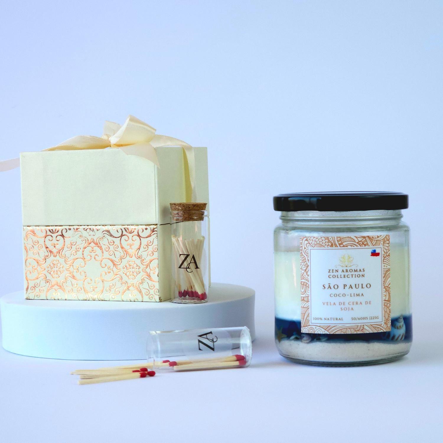 Zen Aromas Vela Aromática São Paulo Coco Limón 225gr-2