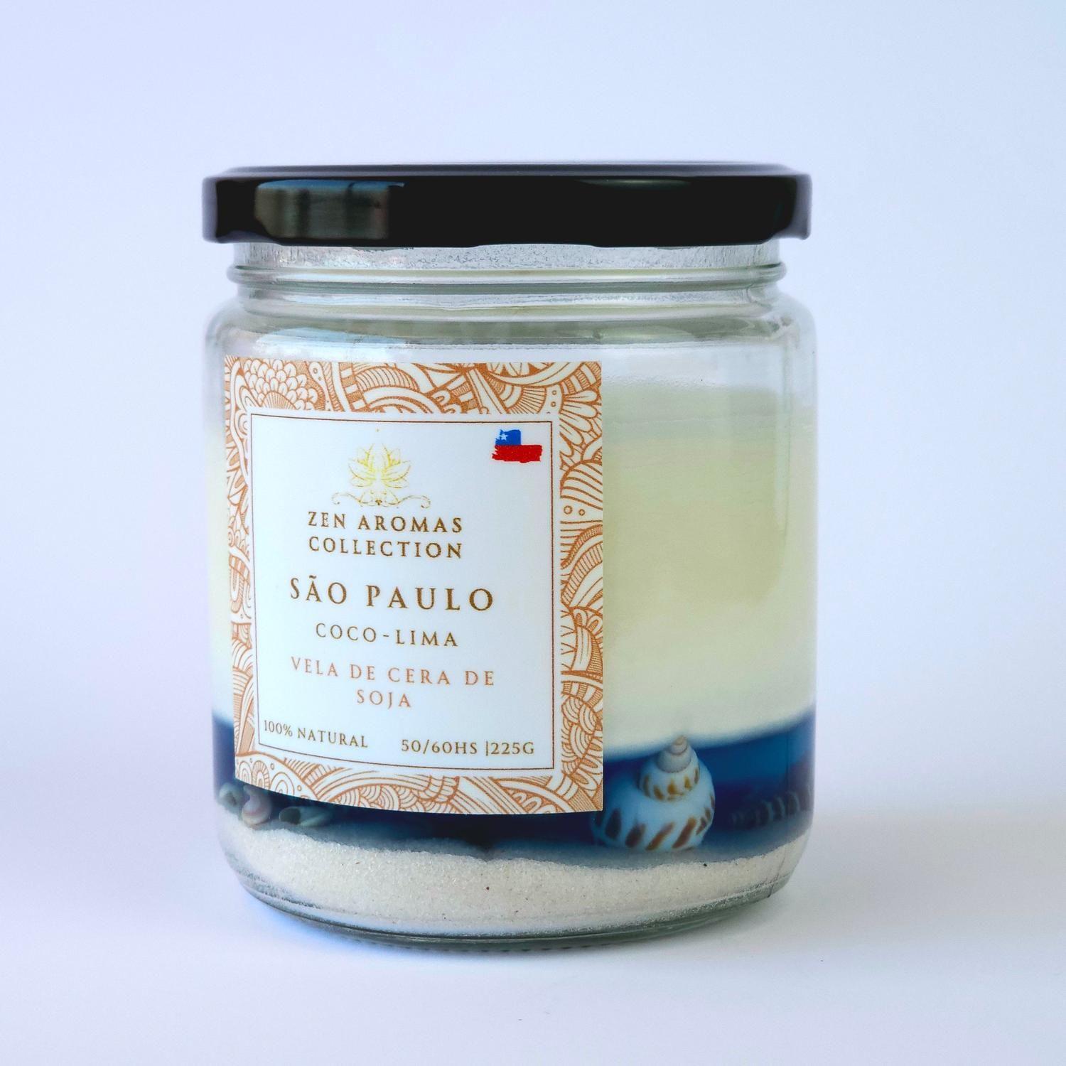 Zen Aromas Vela Aromática São Paulo Coco Limón 225gr-6