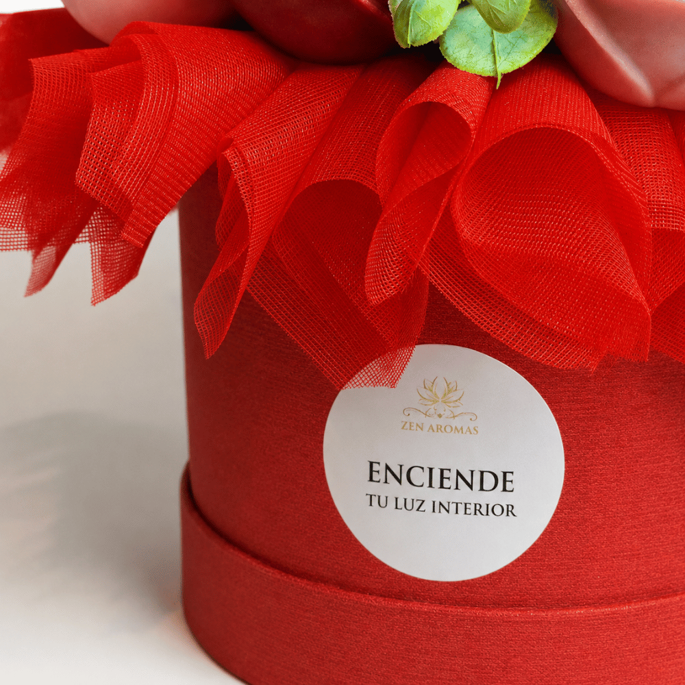 Bouquet de Rosas de Cera Zen Aromas Coco & Rosé Coco Cítrico 12 Rosas-3