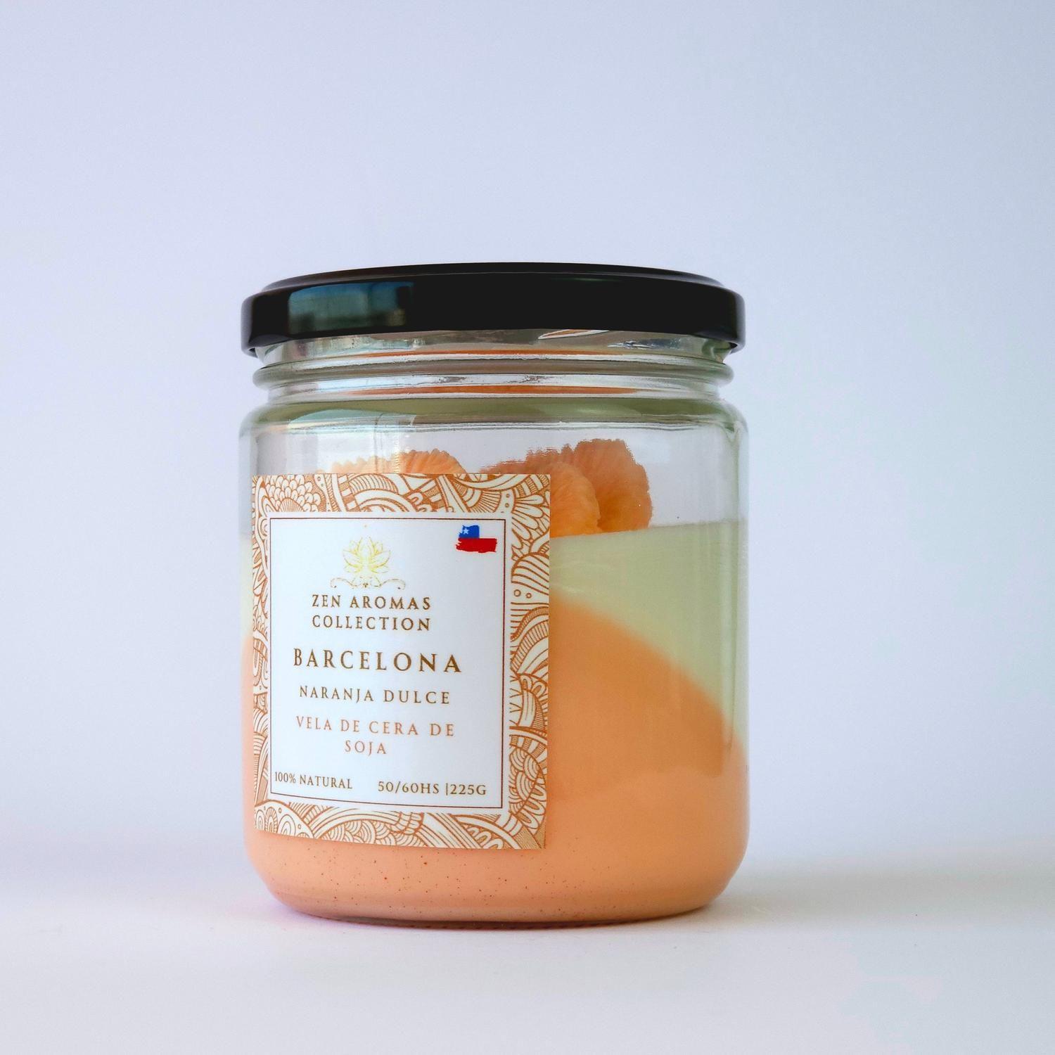 Zen Aromas Vela Aromática Barcelona Naranja 225 g-5