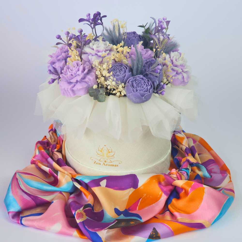 Bouquet de Flores de Cera Zen Aromas Rincón de Lavanda-0