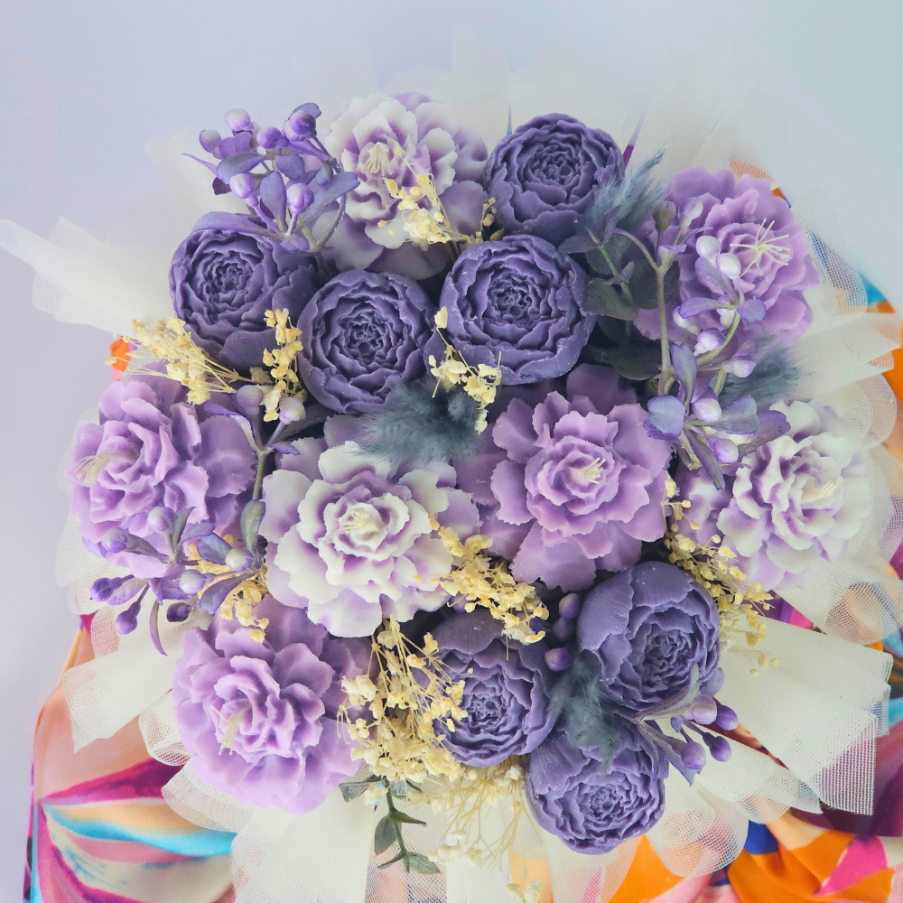 Bouquet de Flores de Cera Zen Aromas Rincón de Lavanda-1