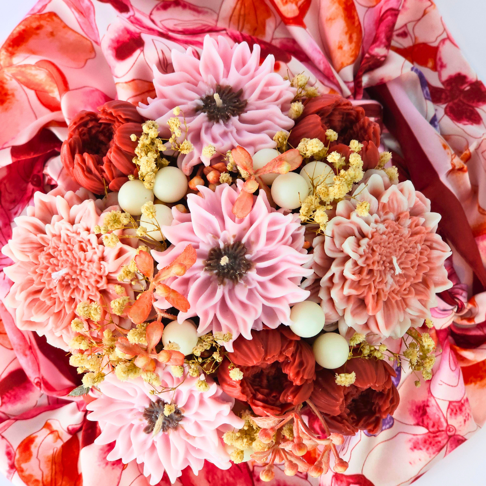 Bouquet de Flores de Cera Zen Aromas Jardín de Marfil Aroma Fresco-3