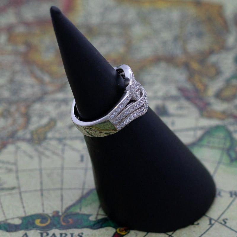 Anillo Plata 925 Entrelazado Líneas de Circones-4