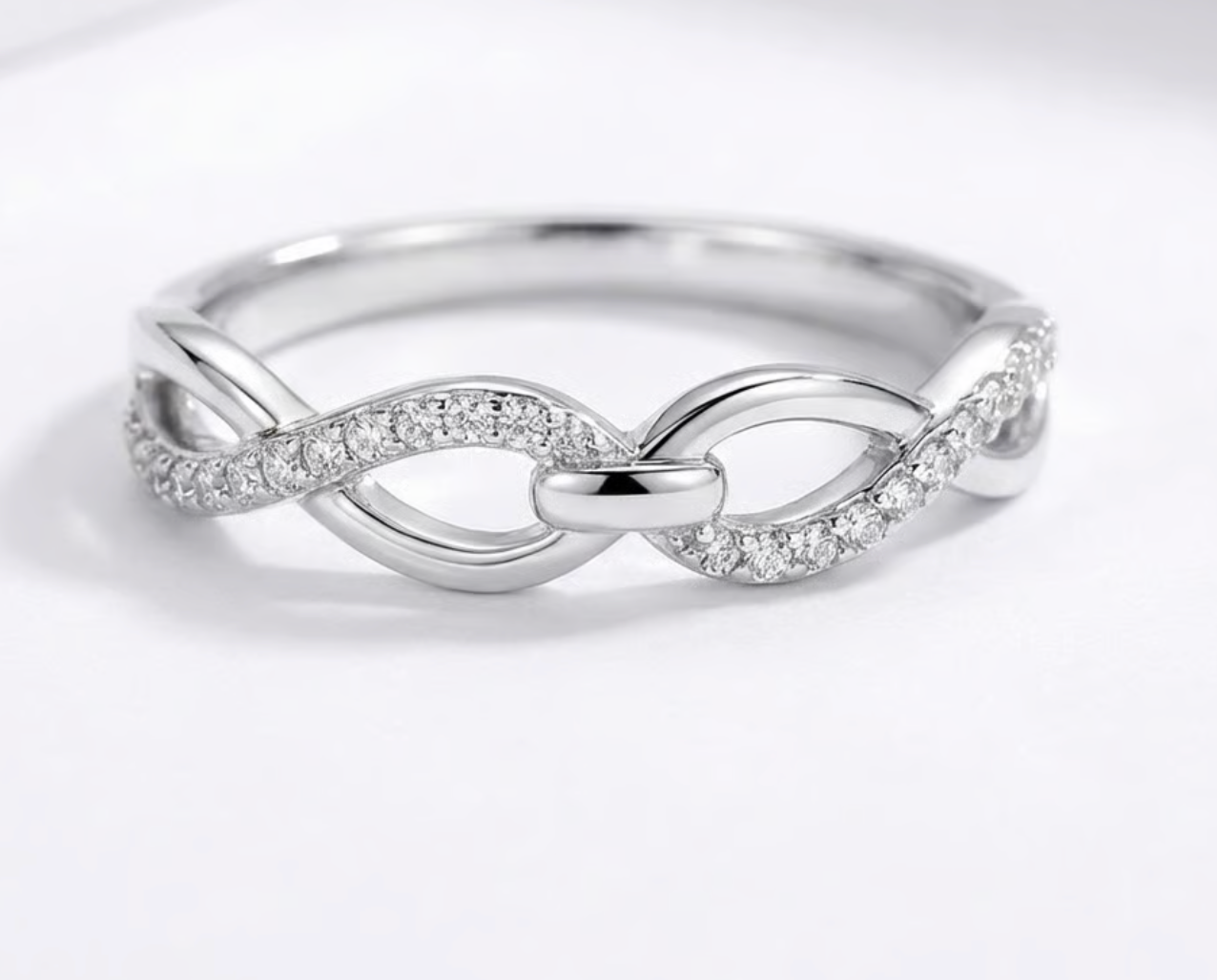 Anillo Plata S 925 Mujer Infinito Doble Circones Femenino-1