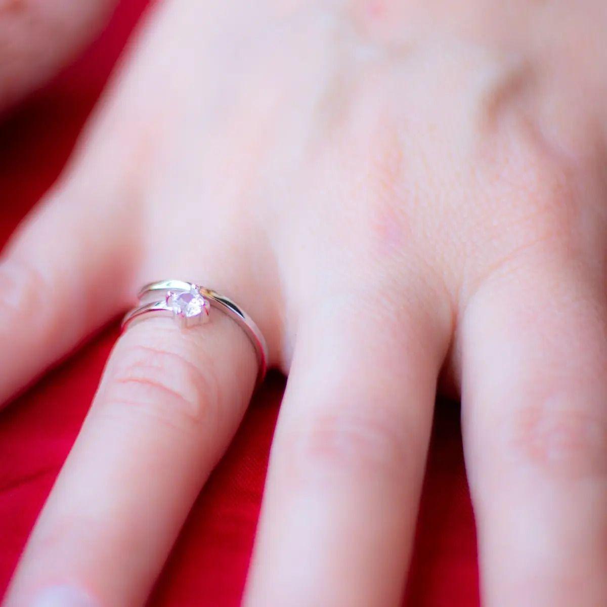 Anillo Plata 925 Solitario Circón AAA Ajustable-7