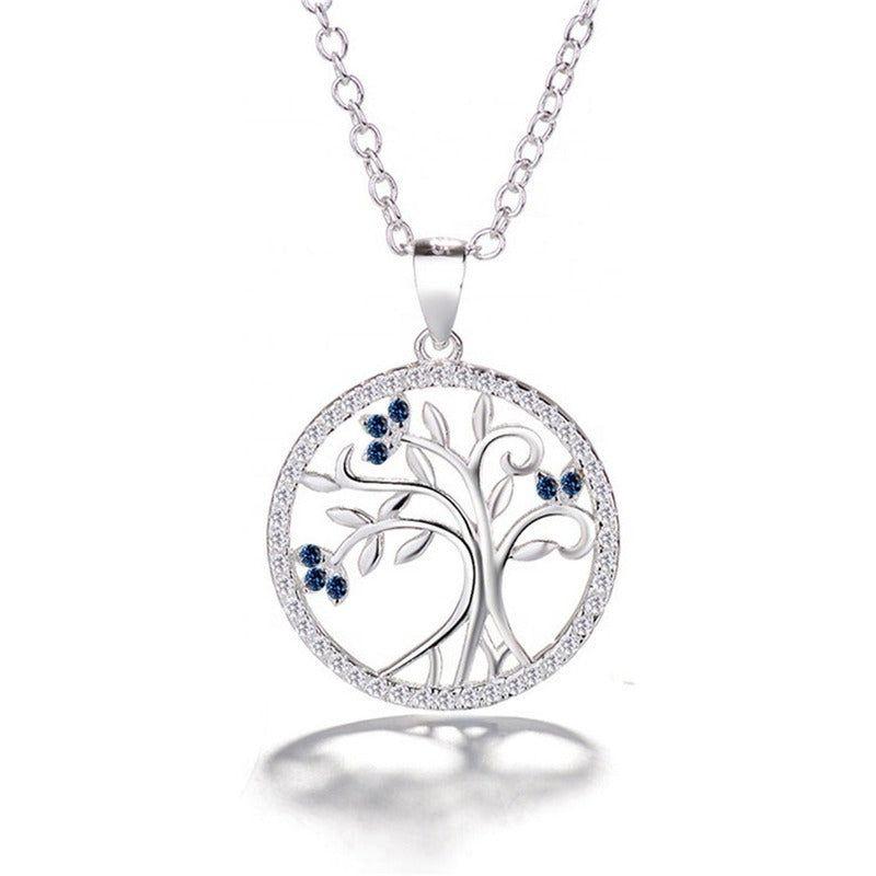 Collar Con Colgante Plata S 925 Árbol De La Vida Circones-6