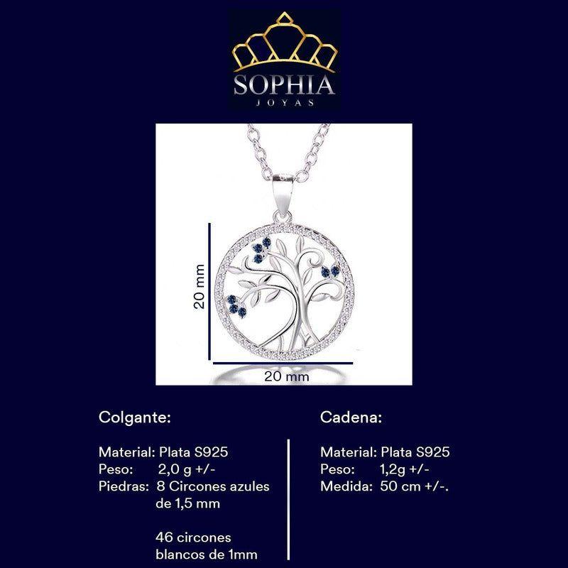 Collar Con Colgante Plata S 925 Árbol De La Vida Circones-7