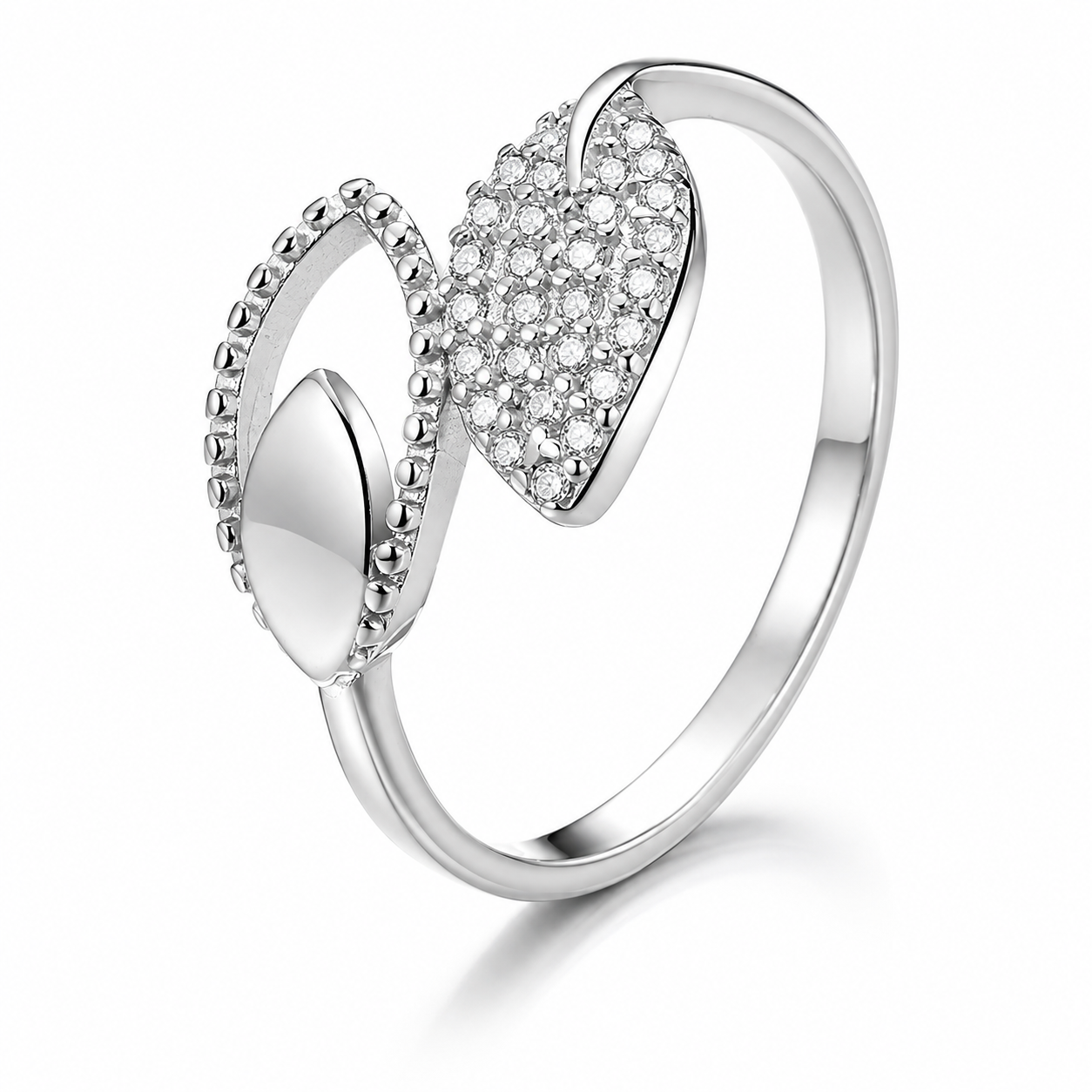 Anillo Plata 925 Mujer Espigas Diseño Juvenil Moderno-0