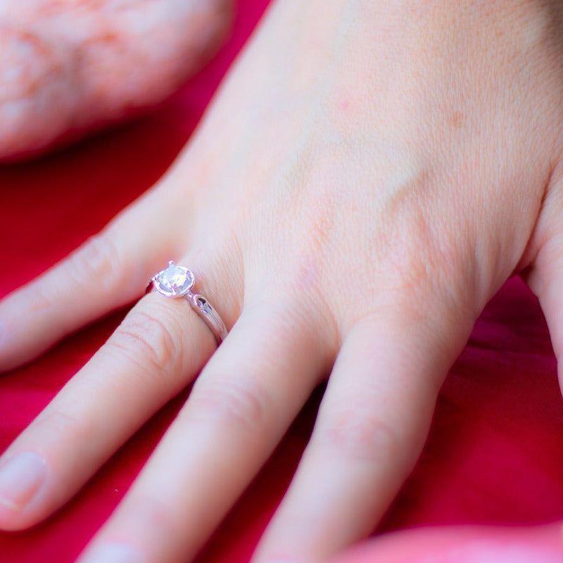 Anillo Plata 925 Mujer Elegante Circón Estilo Moderno-1