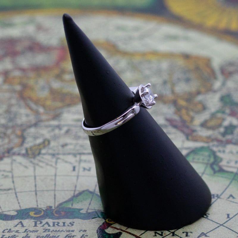Anillo Plata 925 Mujer Elegante Circón Estilo Moderno-4