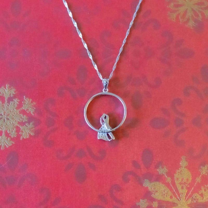 Collar Plata 925 Mujer Vestido Circones Rosados-5