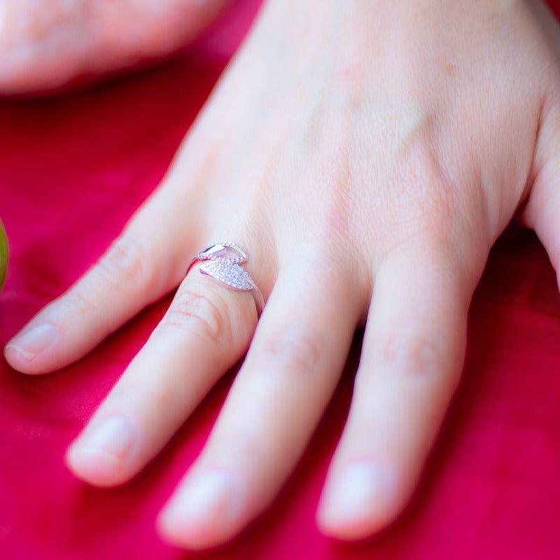 Anillo Plata 925 Mujer Espigas Circones Diseño Juvenil-1