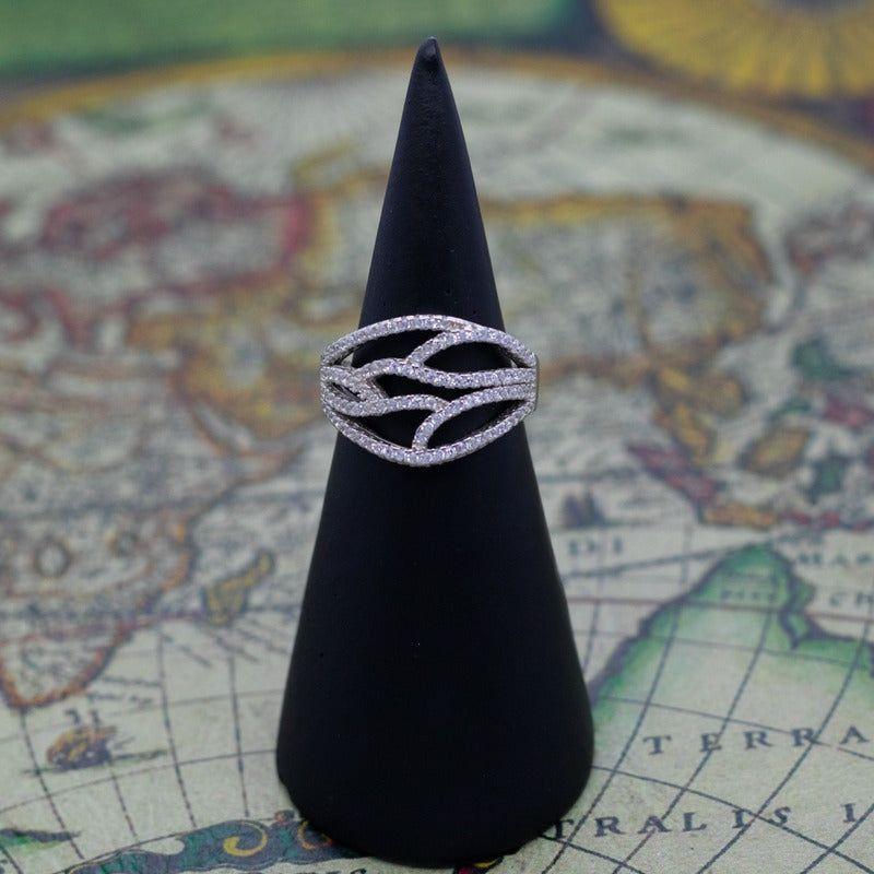 Anillo Plata 925 Mujer Circones Elegante Estilo Moderno-3
