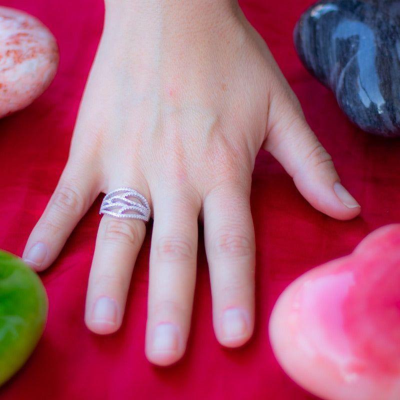 Anillo Plata 925 Mujer Circones Elegante Estilo Moderno-5