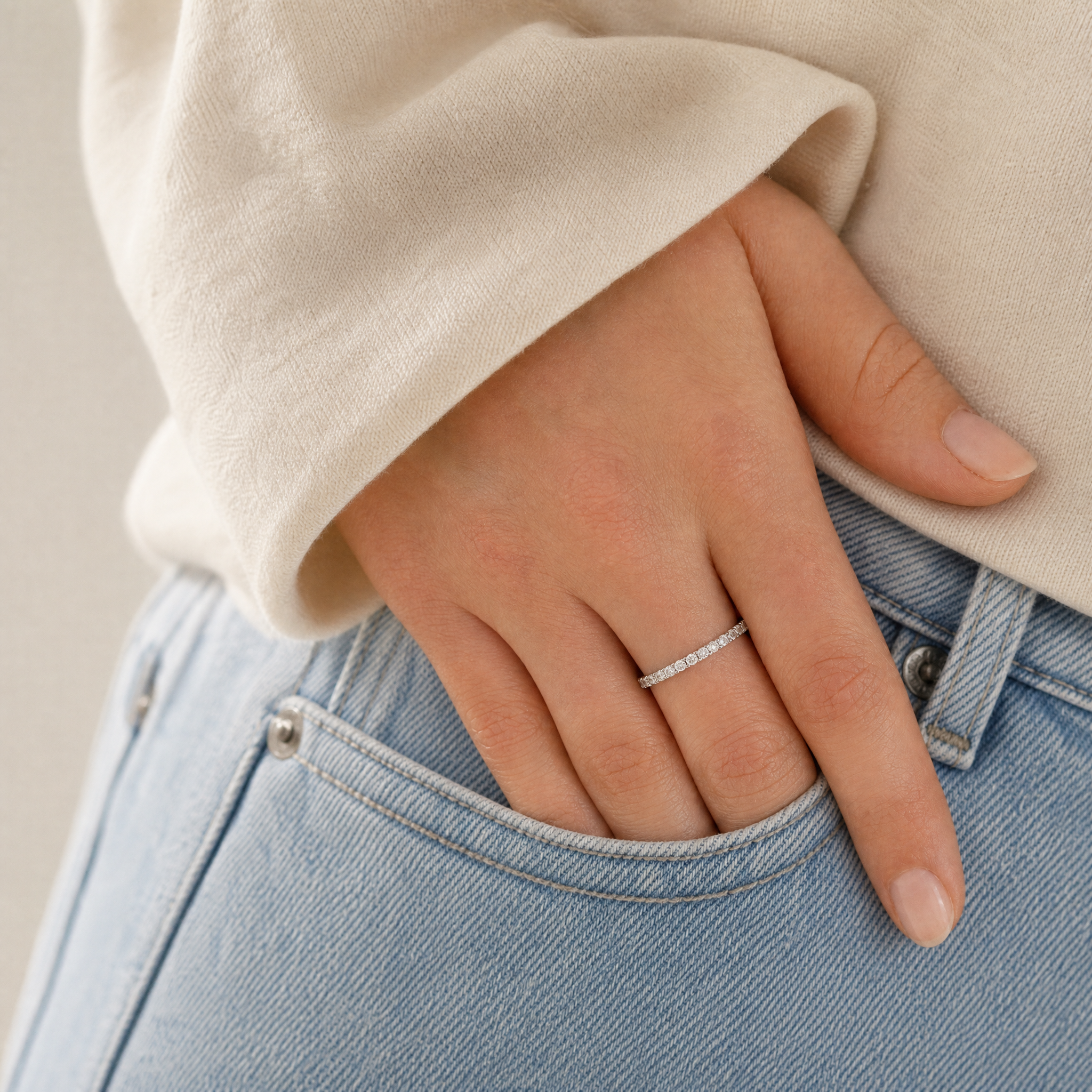 Anillo Plata S 925 Mujer Sin Fin Circones Elegante Moderno-4