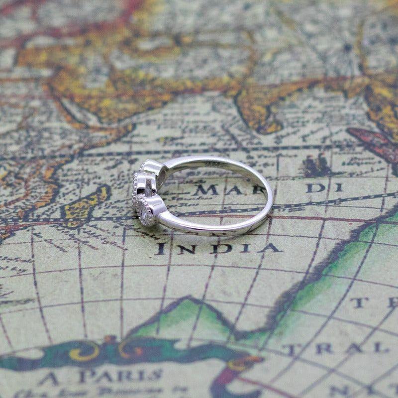 Anillo Plata 925 Tres Circones Corte Brillante-6