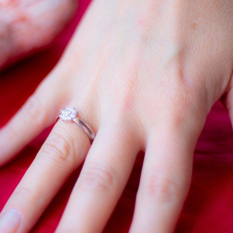 Anillo Plata 925 Mujer Flor Elegante Circones Compromiso-1