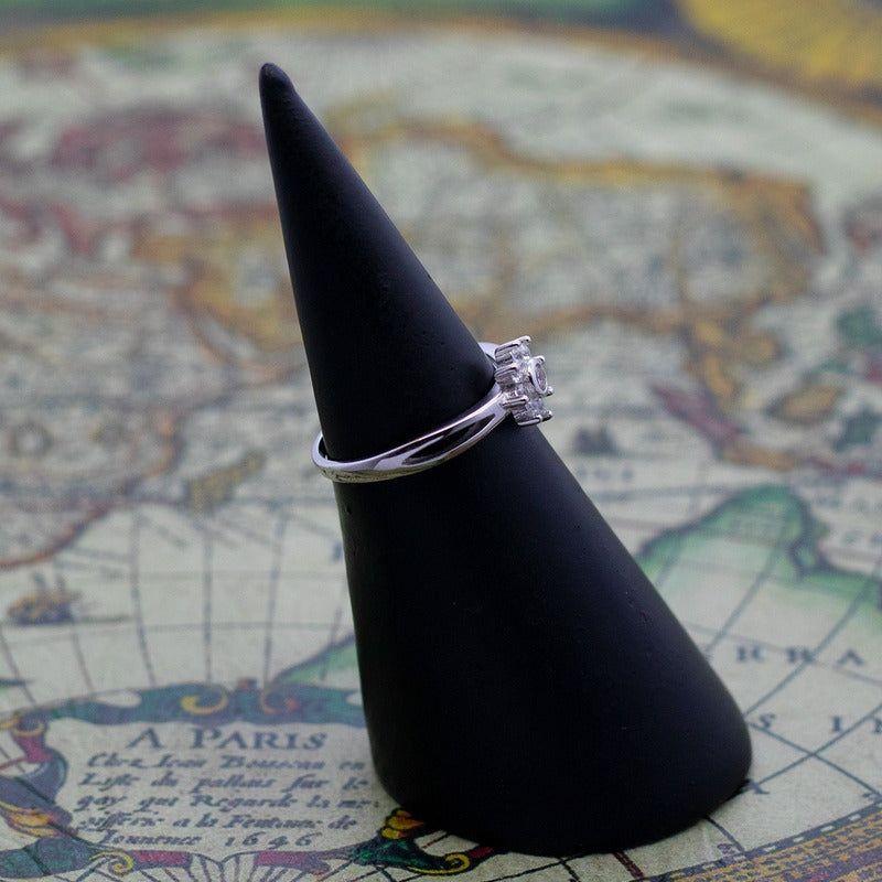Anillo Plata 925 Mujer Flor Elegante Circones Compromiso-2