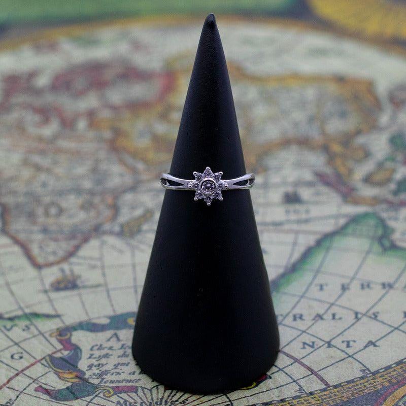 Anillo Plata 925 Mujer Flor Elegante Circones Compromiso-3