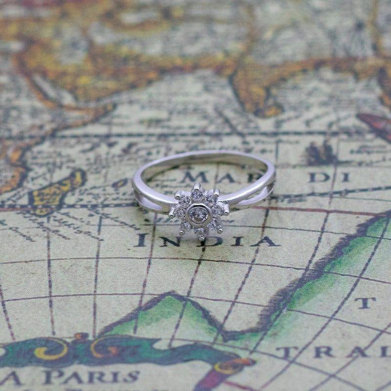 Anillo Plata 925 Mujer Flor Elegante Circones Compromiso-5