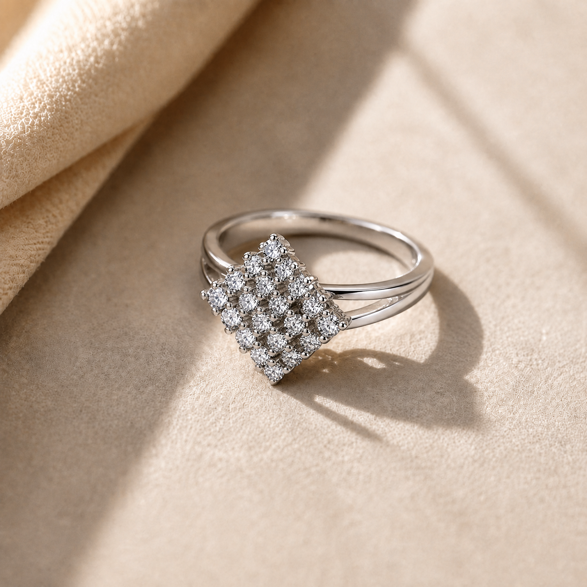 Anillo Plata 925 Mujer Estrella Circón Elegante Compromiso-1