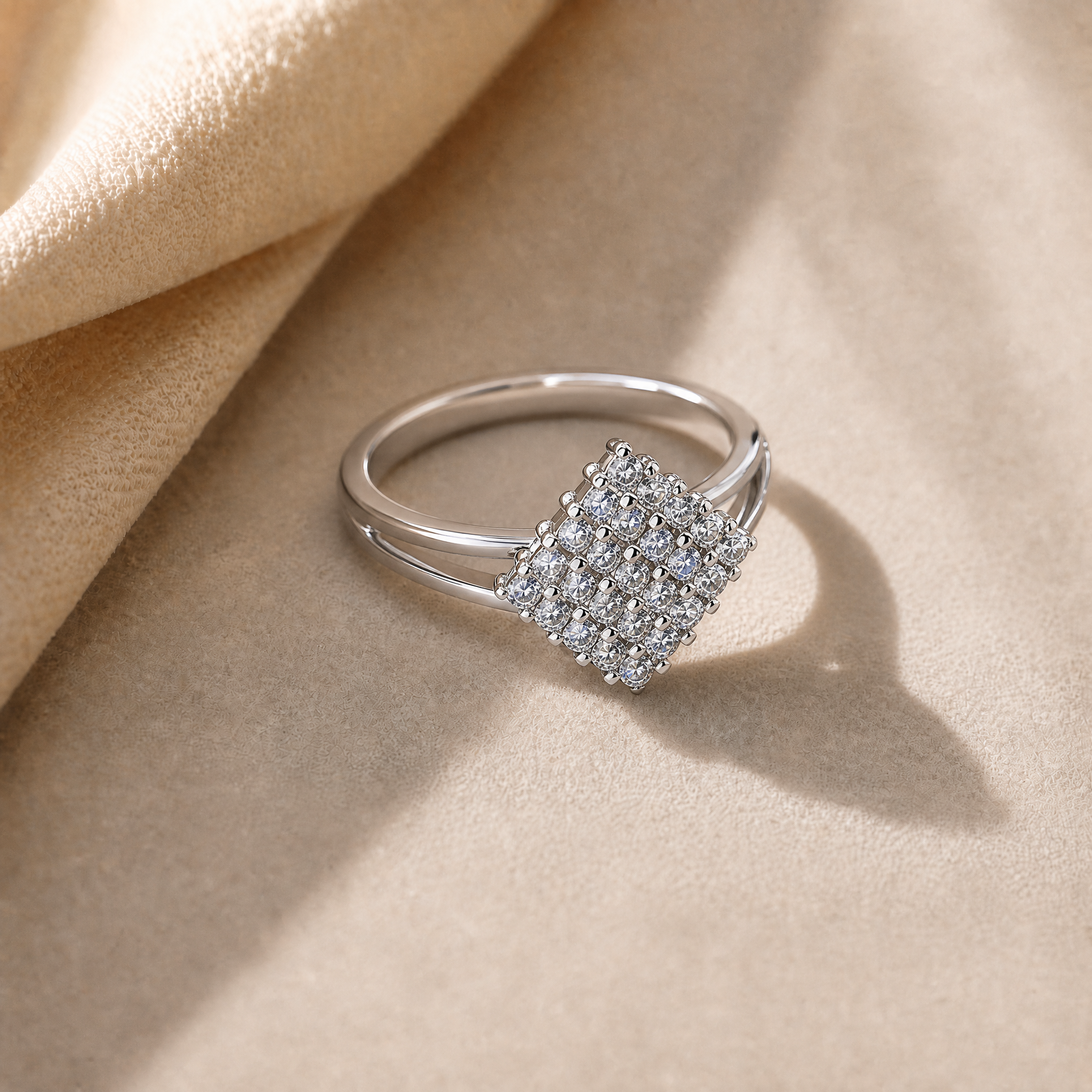 Anillo Plata 925 Mujer Estrella Circón Elegante Compromiso-2