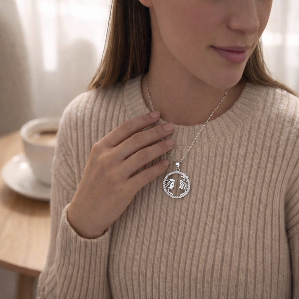 Joya Collar Plata 925 Mujeres Libres Fuertes Independientes Plateado-4