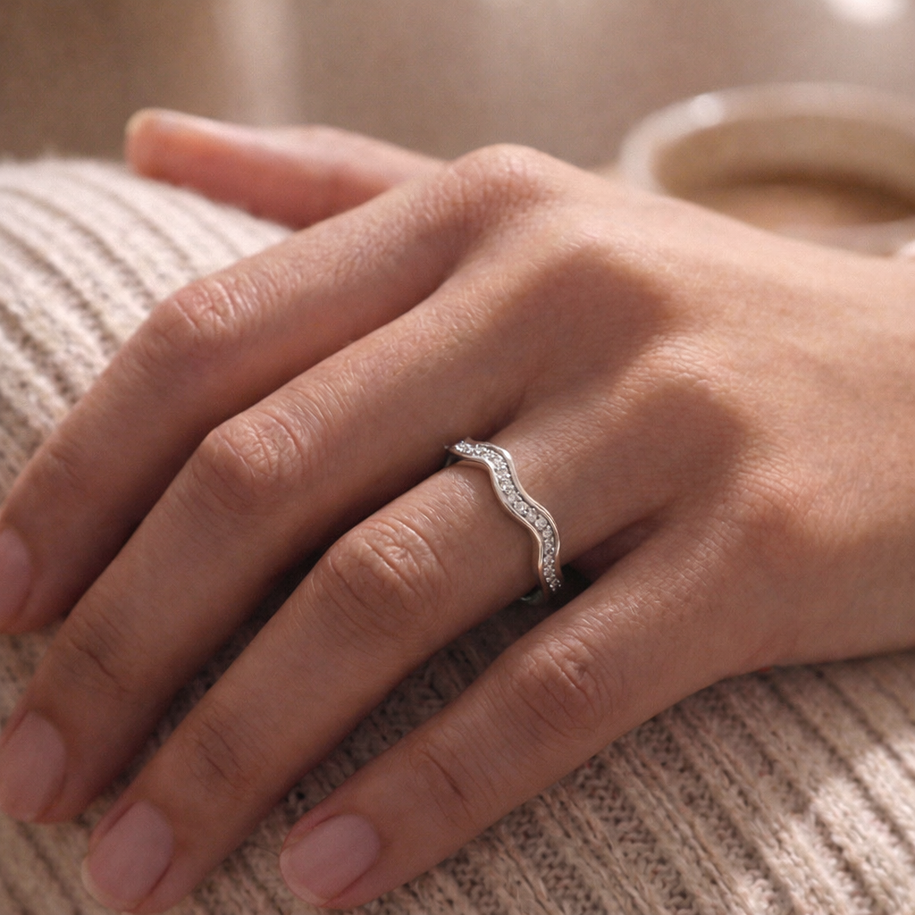 Anillo Ajustable Plata 925 Mujer Circones Juvenil Moderno-4