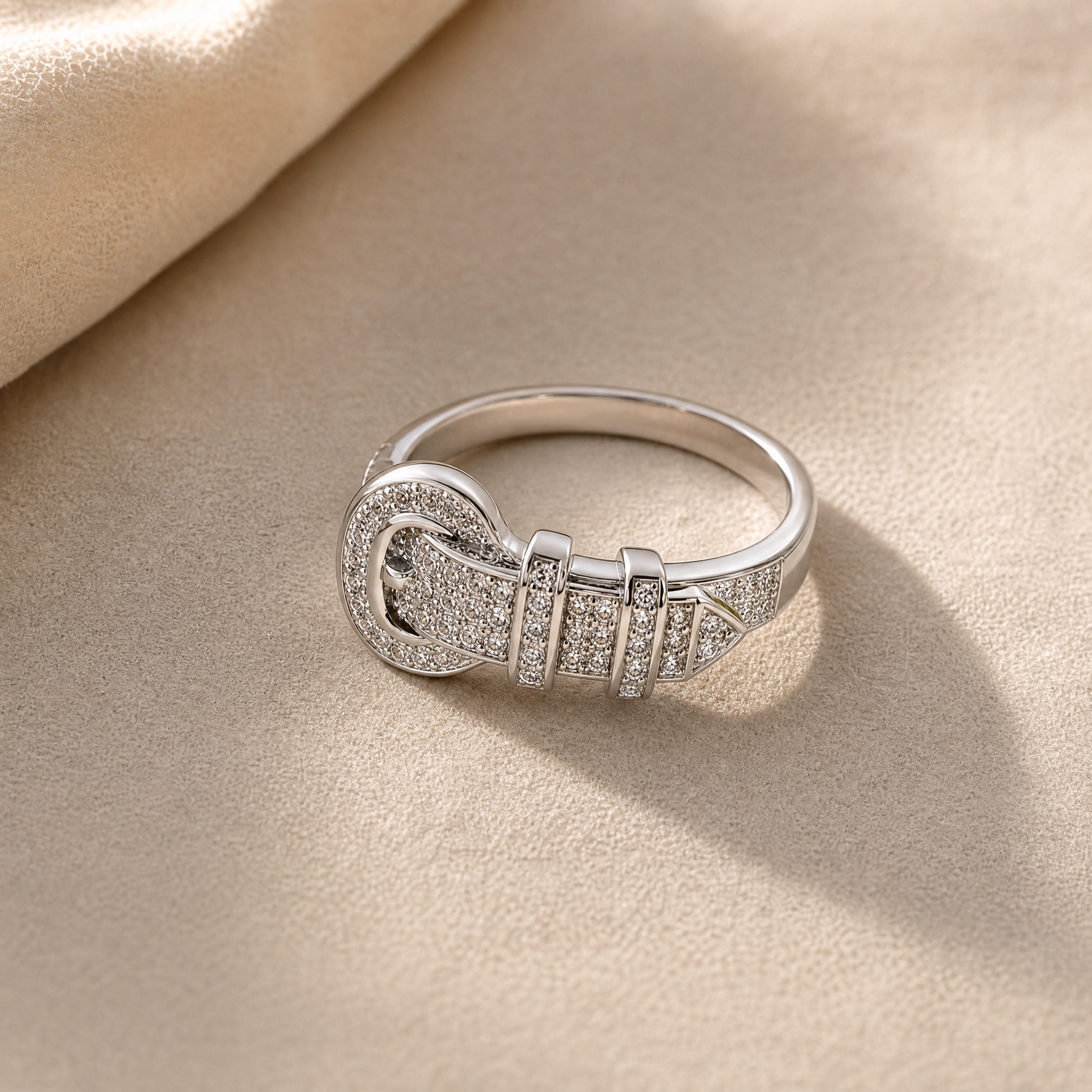 Anillo Plata 925 Mujer Cinturón Circones Estilo Juvenil-1