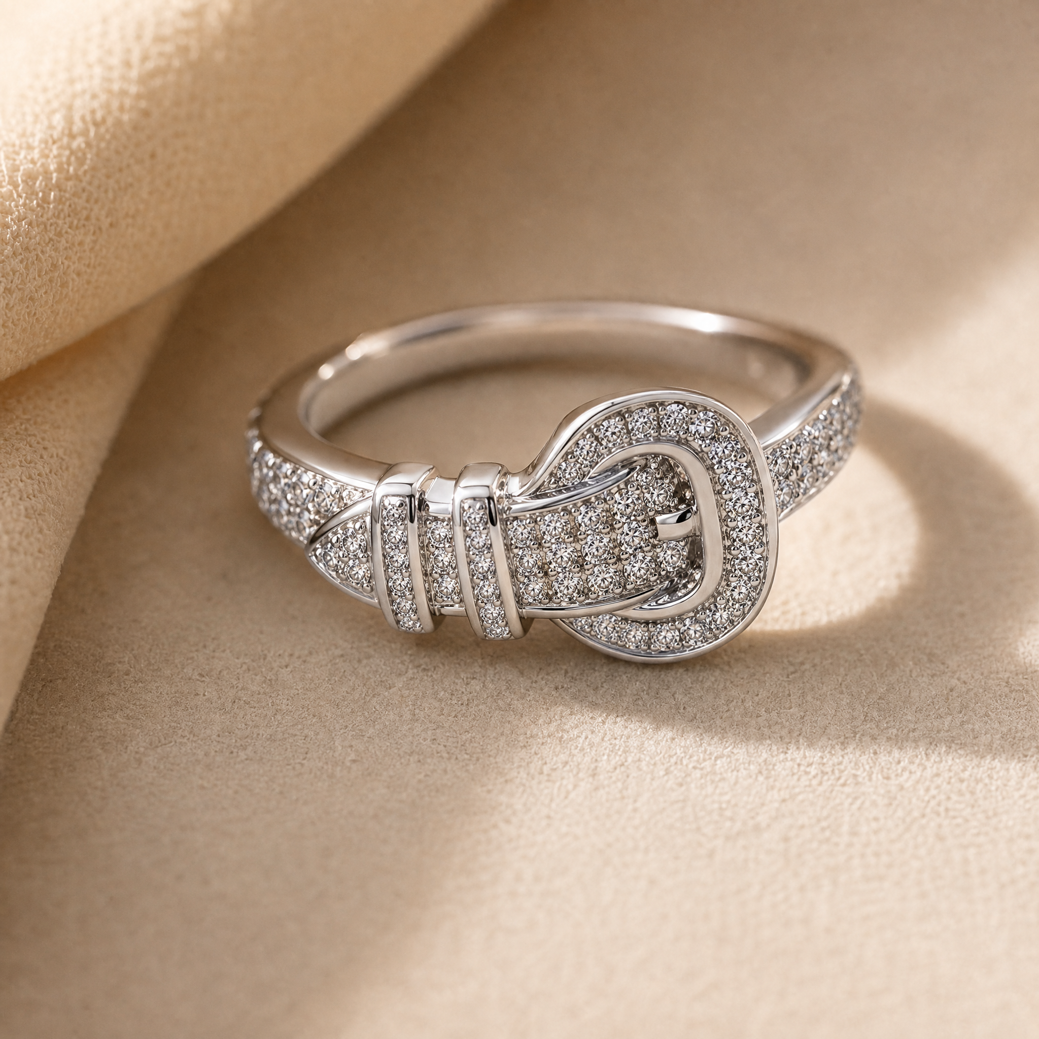 Anillo Plata 925 Mujer Cinturón Circones Estilo Juvenil-2