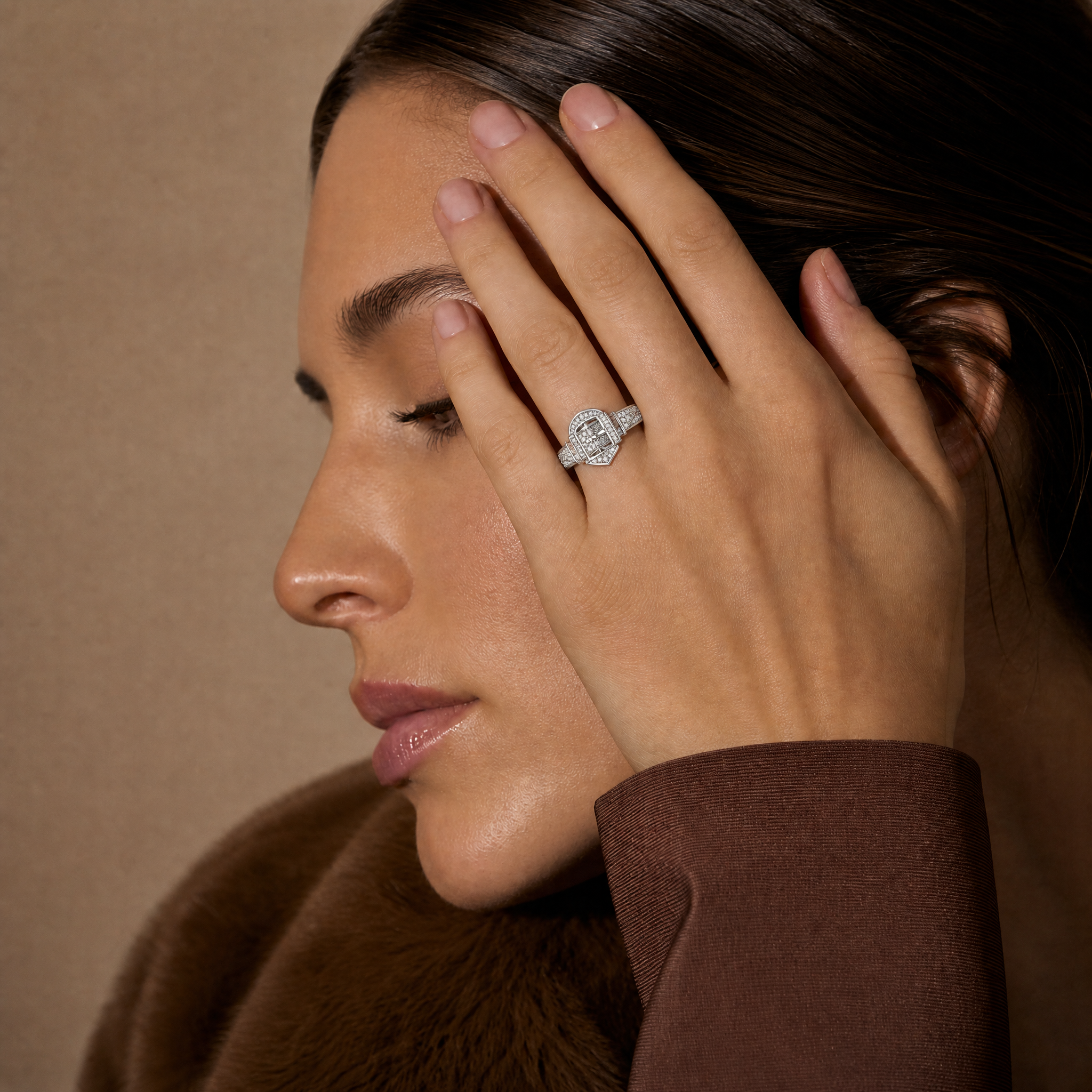 Anillo Plata 925 Mujer Cinturón Circones Estilo Juvenil-3