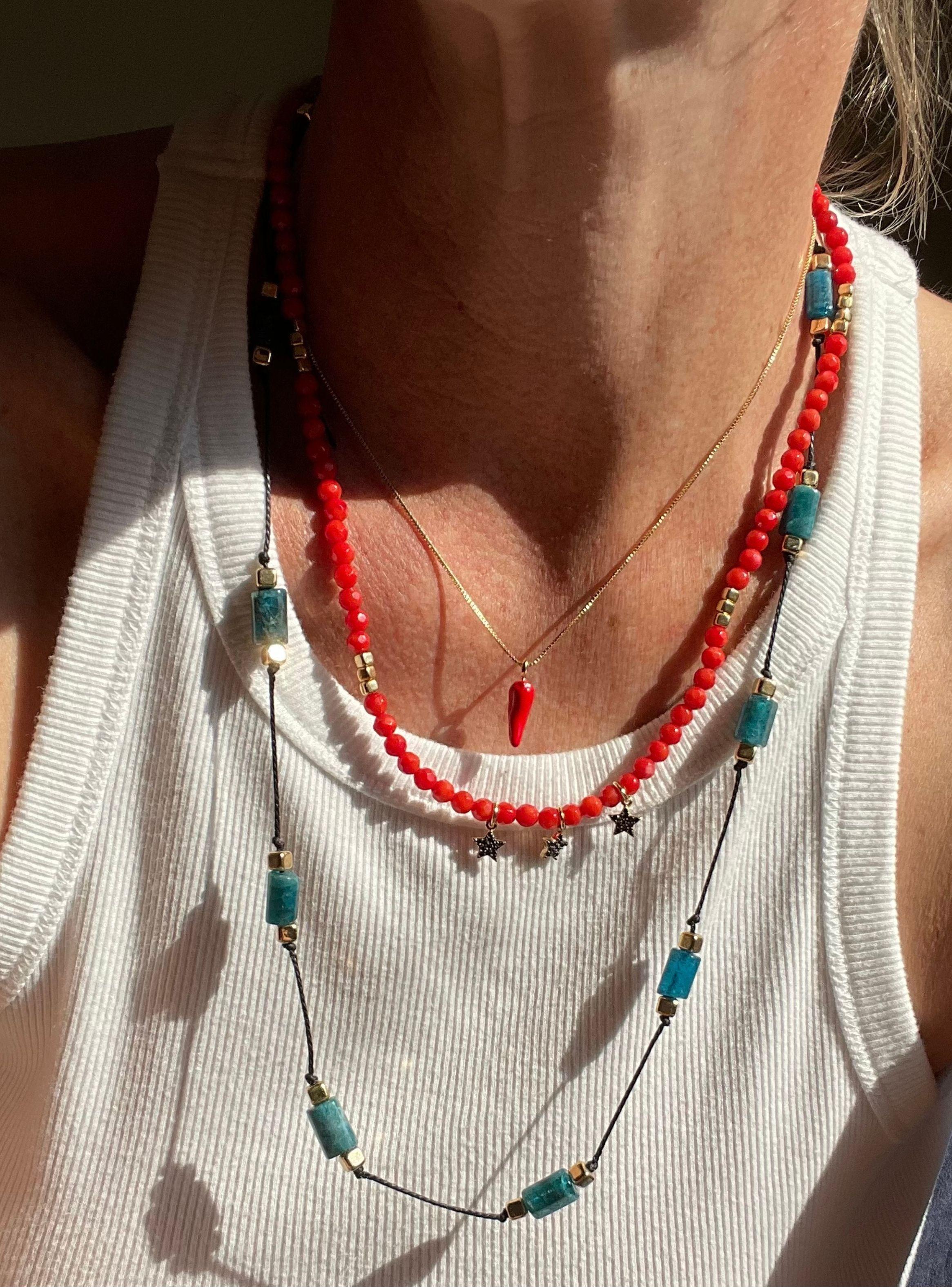 COLLAR CUERNO DE LA SUERTE COLORES MALĀ SHOP-2