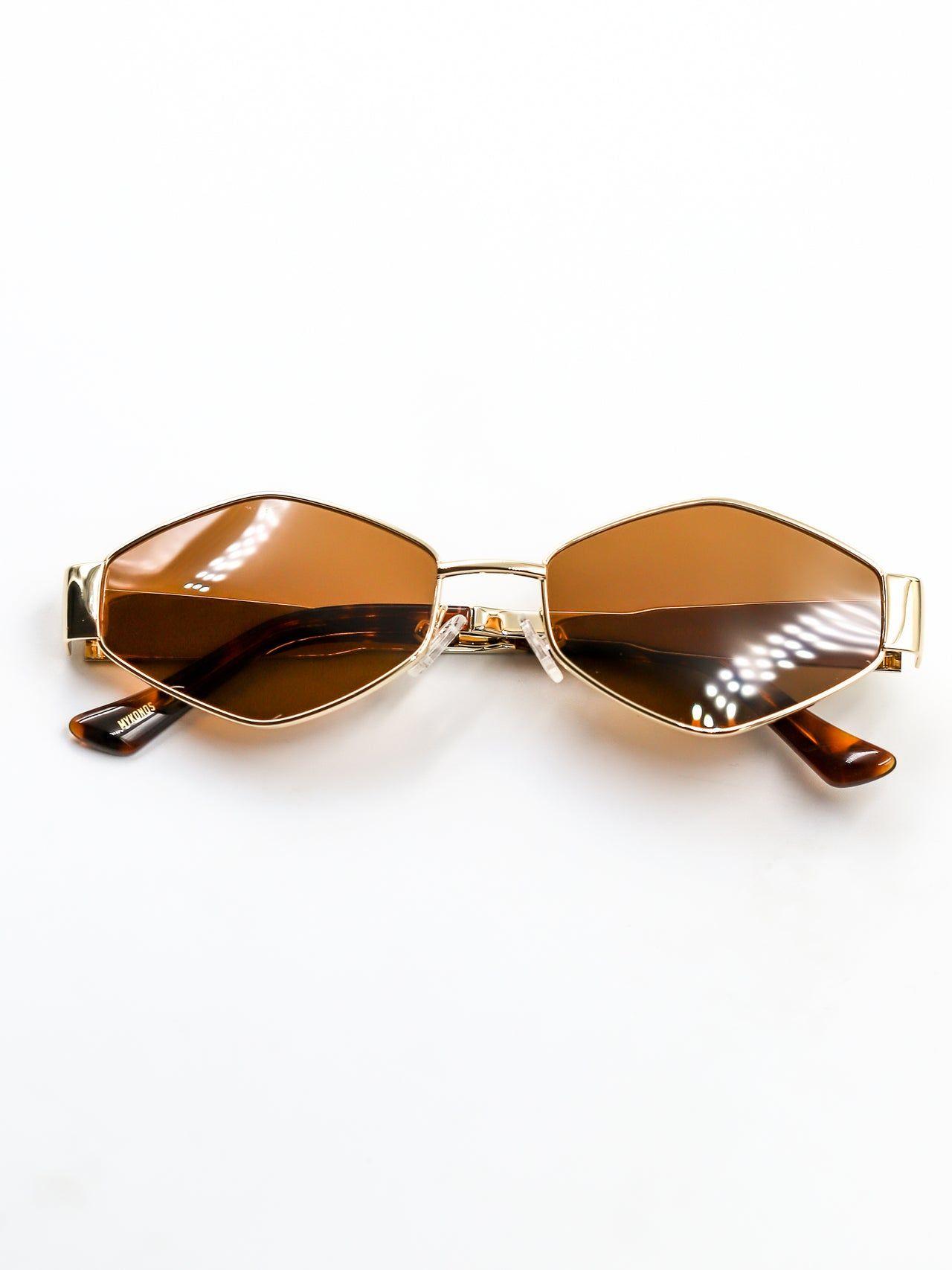 LENTES DE SOL UNTOLD MYKONOS BROWN METAL ACETATO-4
