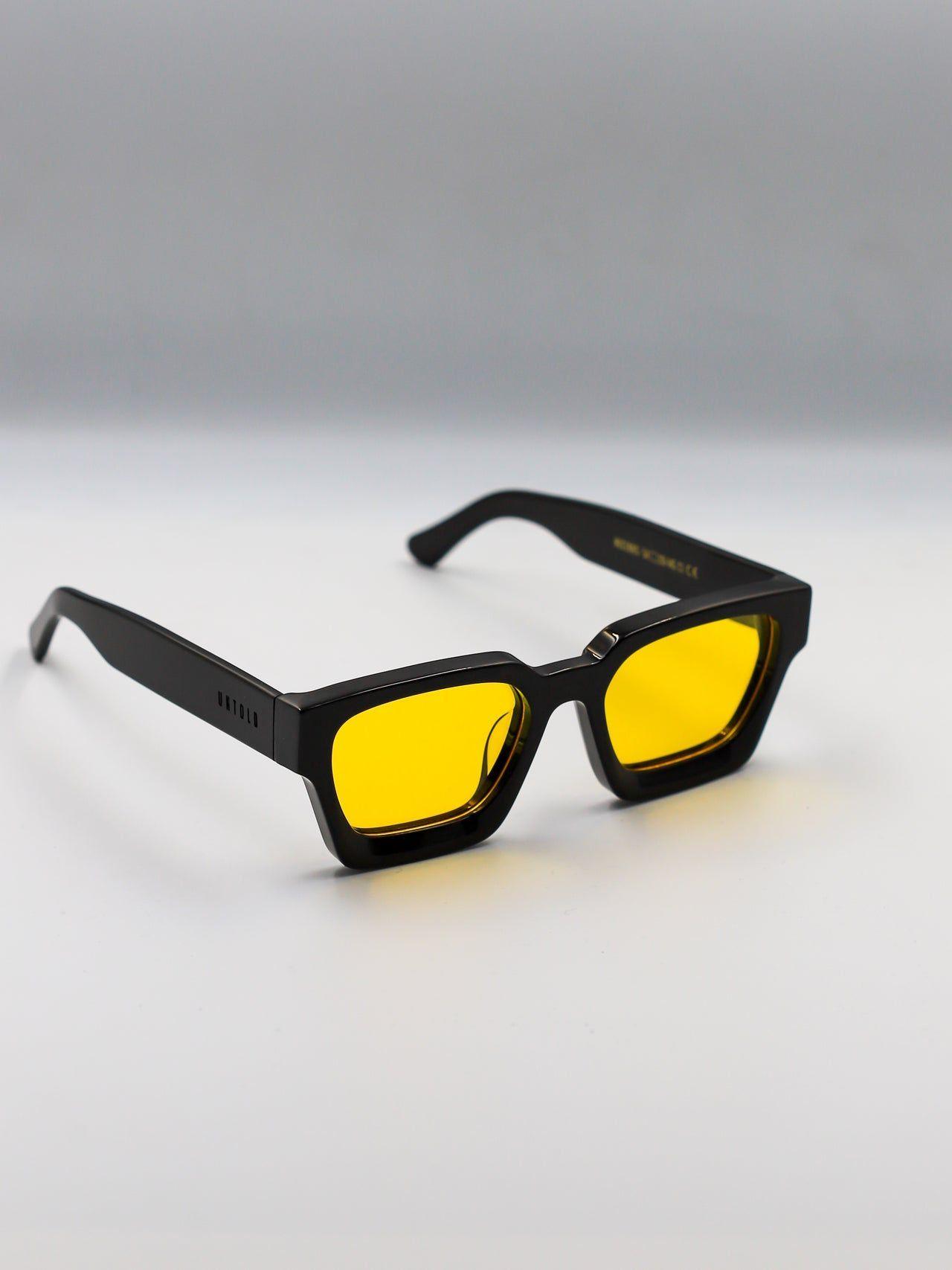 Lentes De Sol Micenas Black and Yellow - Untold-5